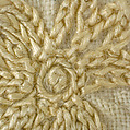 Panel from a Mantle or Apron, Cotton, tasar silk; plain weave, embroidered